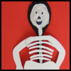 Wooden
  Spoon Skeleton Puppet   : Halloween Skeleton Crafts for Children