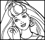 Barbie
  Coloring Pages @ The Doll Palace  : Barbie Coloring Pages