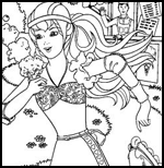 Coloring-Page.biz  : Free Barbie Printables