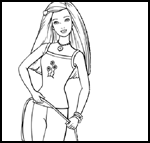 Vrac
  coloriages  : Printout Free Barbie Coloring Pages