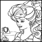 ColoringPictures.cn  : Free Barbie Printables