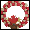 Moose
  Head Canada Day Wreath