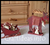Moose
  and Sleigh Advent Calendar  : Christmas Santa Sleigh Crafts Ideas for Kids
