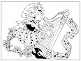 Girl Leprechaun with Harp