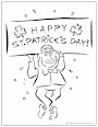 Happy St. Patrick's Day Coloring Page