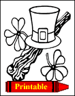St. Patrick's Day Printable Coloring Pages for Kids