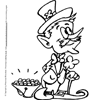 Leprechaun and Pot of Gold Coloring Page printout