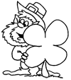 Leprechaun for St. Patrick's Color Book Pages