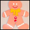 Craft Foam Gingerbread Man Christmas Craft for Kids