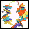 Flower
  Garland  : Crafts with Crepe Paper for Kids