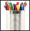 Recycled
  Tin Can Pen Holders