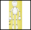 Milk Jug Skeleton Halloween Craft for Children