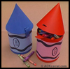 Crayon School Box : Crafts with Oatmeal Containers for Kids