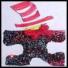 A
  Cat in the Hat Puzzle Piece Pin for Read Across America Day