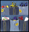 Denim Jeans Organizer Arts and Crafts Activity for Kids