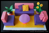 Box Living Room Diorama Craft for Kids