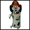 Dalmatian
  Dog Toilet Paper Roll  : Fire Prevention Crafts for Kids