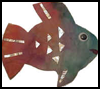 Rainbow
  Fish Coffee Filter Craft  : Fish Crafts Ideas for Kids