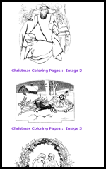 Karenswhimsy.com : Free Christmas Coloring Printouts for Children