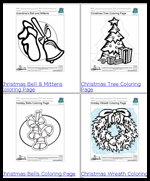 Classbrain.com : Free Christmas Coloring Printouts for Kids