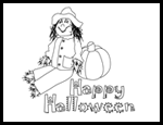Clipartandcrafts.com    : Halloween Coloring Free Printouts