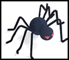 Styrofoam
  Spider and Web   : How to Make Halloween Spider Webs for Children