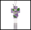 Cross
  Wind Chimes with Flowers  : How to Make Wind Chimes Crafts for Kids