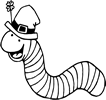 Irish Worm Coloring Pages