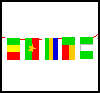 String

  of African Flags  : Kwanzaa Crafts Activities for African Americans