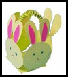 Paper Easter Bunny Basekt Crafts Activity 