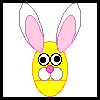 Plastic Egg Bunny Easter Craft for Kids 