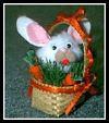 Pompom Easter Bunny Basket Craft for Kids