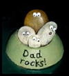 "Dad Rocks" Paper Weight For Kids to make for Father's Day 
