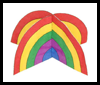 3D Rainbow Paper Craft for Kids 