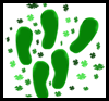 Magical Leprechaun Footprints 