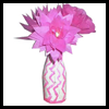 Tissue Paper Flowers and Juice Jar Vase Craft for Kids