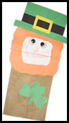 Paper Bag Leprechaun Puppet Craft