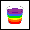 Rainbow in A Cup Craft Activity for Kids 