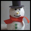 Paper Mache Snowman Craft 