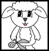 Lamb Paper Crafts Activity for Children 