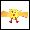 Handprint Chick Paper Craft for Kids on Easter