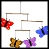 Butterfly Mobile Sticks Craft for Kids