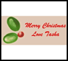 Fingerprint Holly Tag : Make Christmas Gift Tags Craft for Kids