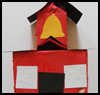 Model
  Schoolhouse  : Crafts with Juice Boxes for Children