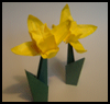 How to Fold Origami Daffodils