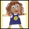 Craft
  Stick Girl   : Pom Pom Crafts Activities for Children