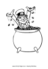 Pot of gold Coloring Page