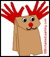 Paper

  Bag Reindeer Craft