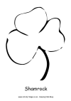 Shamrock coloring page