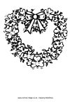 Shamrock wreath coloring page